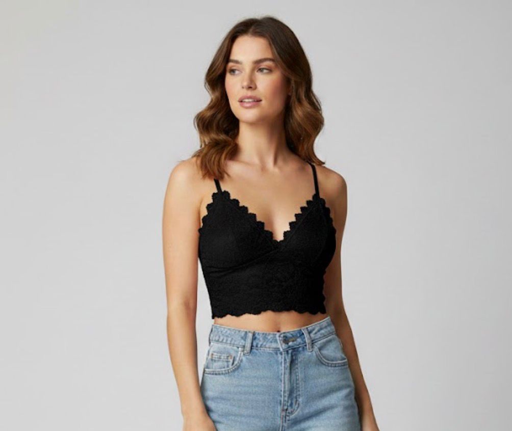 Luxe Lace Scalloped Bralette.