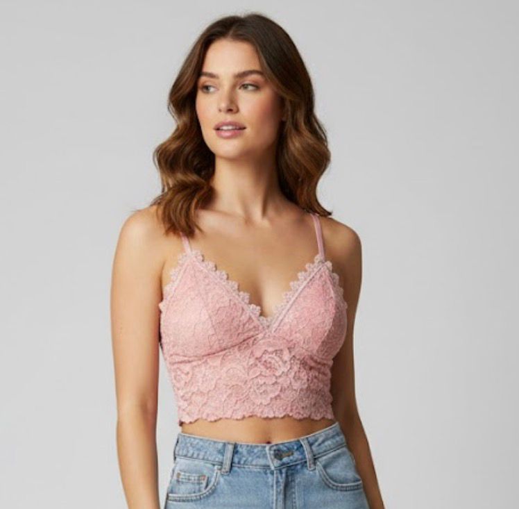 Luxe Lace Scalloped Bralette.